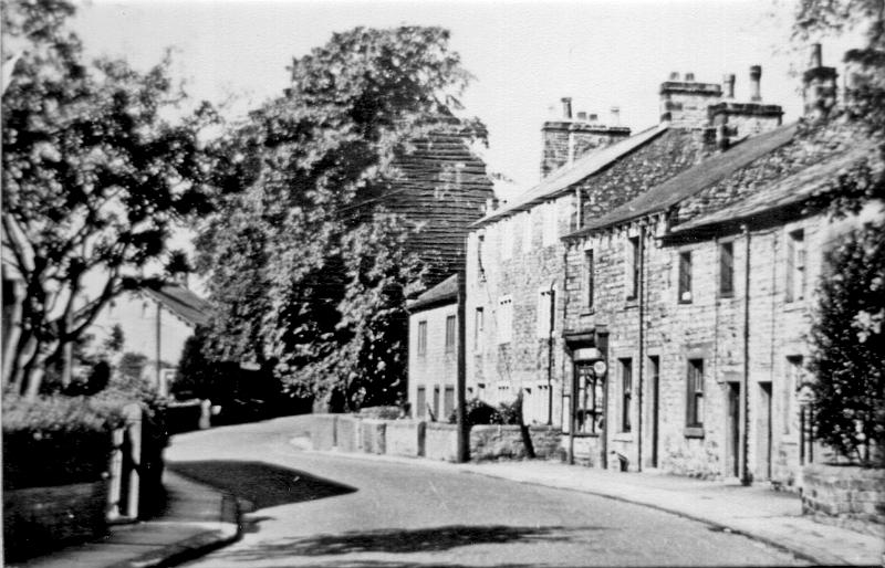 Shepherds shop 1939.JPG - Shepherd's shop in 1939.   ( On the Oral History section of this website there is an interview with John Shepherd )  Bought by John Shepherd and his mother, from Dickie Earnshaw in 1933 ( or 1936 ?) for £1300  - to include the stock and the next door cottage.  Then after the war, he ran it with his wife Frances, before selling it to Mr Nelson in 1952